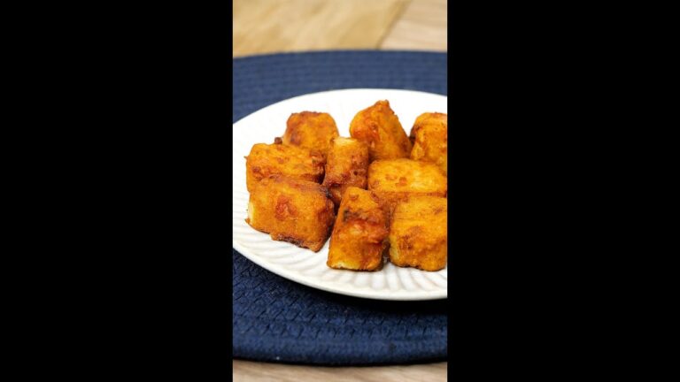 【製氷器で簡単！じゃがいも×スパムのひと口揚げ物レシピ】お弁当にぴったりなサクほくスパムハッシュ！ / Mini Hash Browns