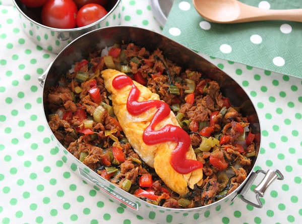 ツナ缶と野菜のカレー丼