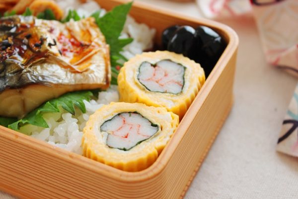 カニカマと大葉の卵焼き