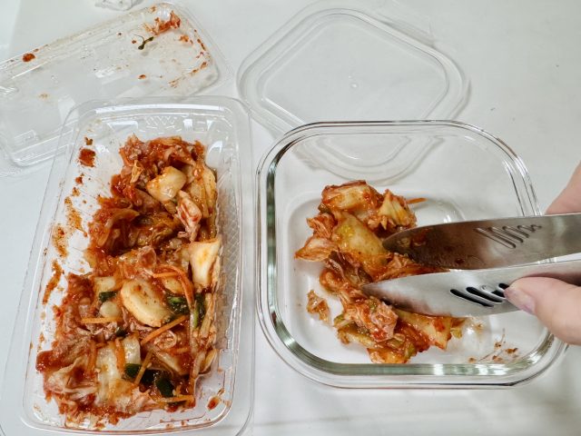 キムチと密閉容器