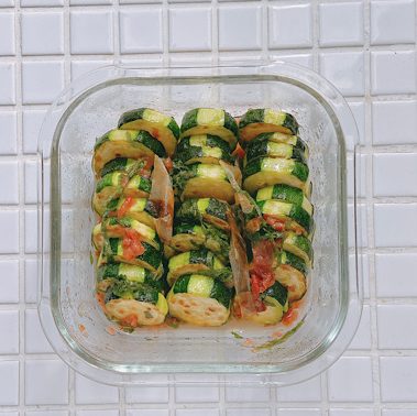 焼きズッキーニの梅しそ浸し