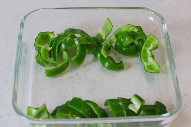 カットしたピーマン