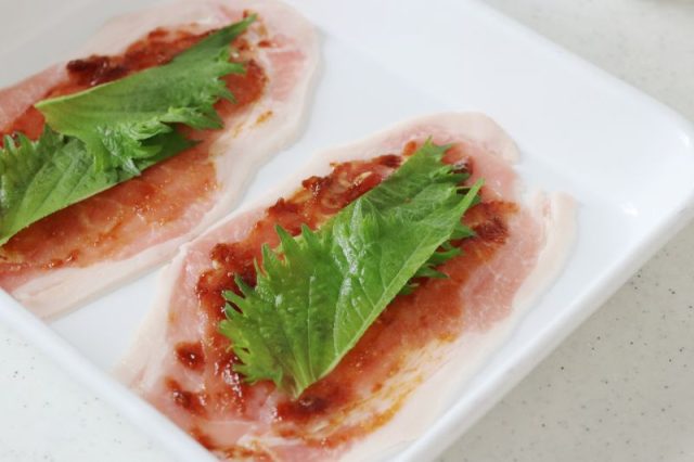 豚肉と大葉