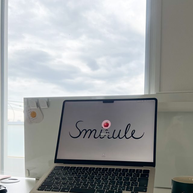 デスクの前の景色