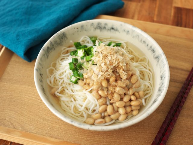 ネバネバ納豆おくら涼麺