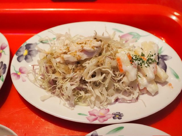 鶏だしのラーメンセット サラダ