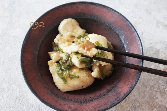 胸肉がぷるぷるやわらか、さっぱり水晶鶏