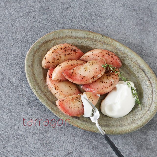 桃のアールグレイマリネ