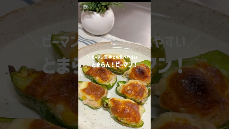 ＼ピーマン苦手でも食べやすい／とまらん！ピーマン🫑