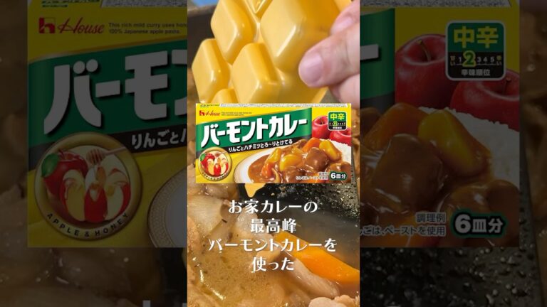 お家カレーの最高峰、無限バーモントカレー#shorts #リュウジ #カレー #カレーライス #レシピ #パスタ #バズレシピ