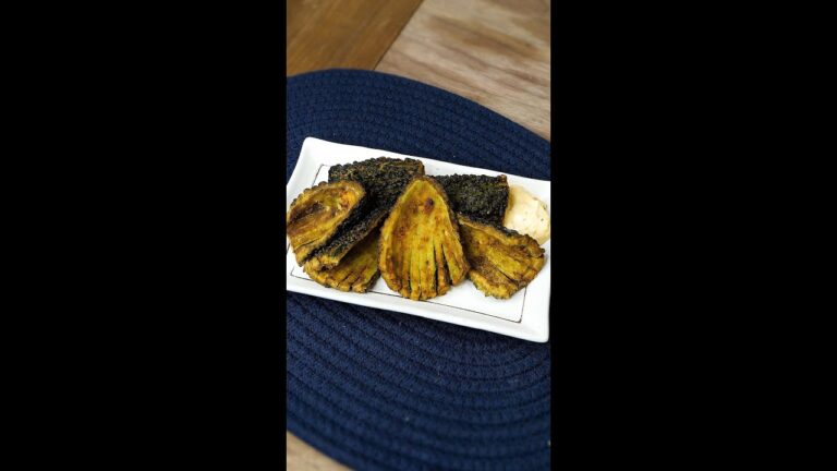 【ゴーヤで唐揚げ！？】お手軽にサクじゅわ食感！ゴーヤの唐揚げにタルタルを添えて / Fried Bitter Melon with Tartar Sauce