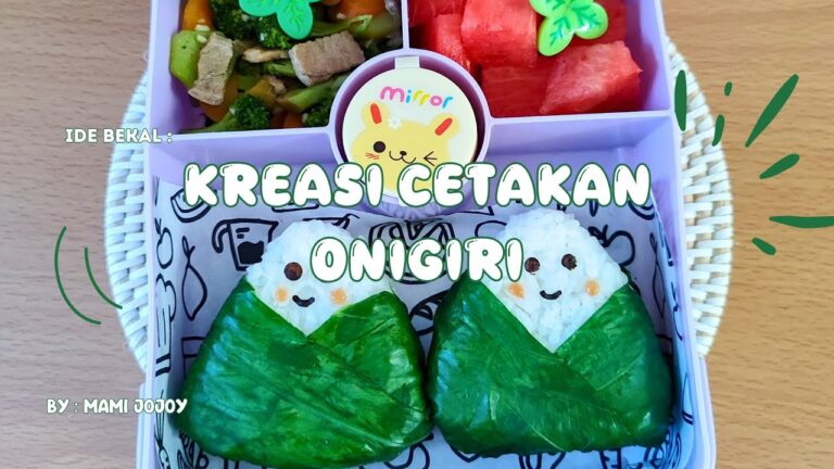 Kreasi bekal cetakan onigiri | menu bekal hari ini | lunchbox ideas | bento ideas | daily vlog Kreasi bekal cetakan onigiri | menu bekal hari ini | lunchbox ideas | bento ideas | daily vlog