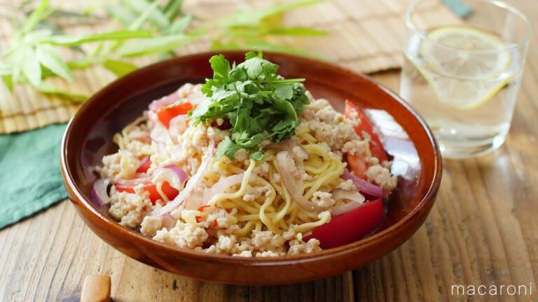 【エスニック風まぜそば】インスタント麺で!塩味インスタント麺でパパッと完成♪ 【エスニック風まぜそば】インスタント麺で!塩味インスタント麺でパパッと完成♪