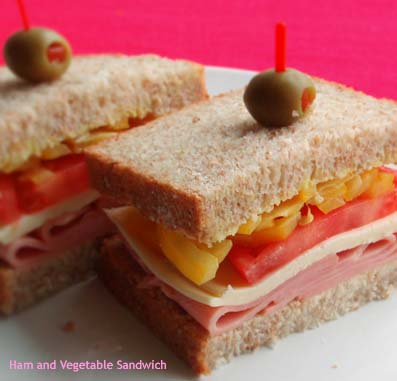 ハム＆野菜サンドイッチ