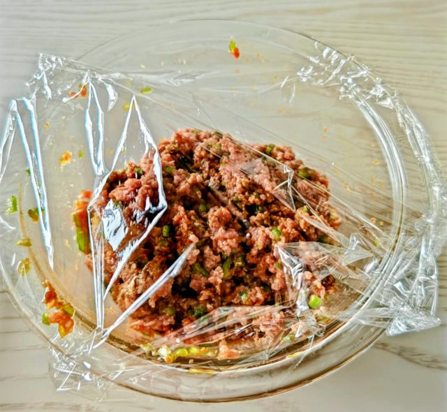 肉味噌 レンジ加熱後