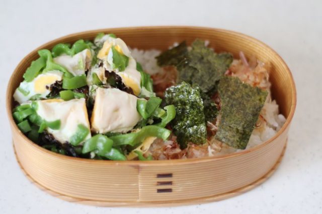 2品弁当の詰め方プロセス