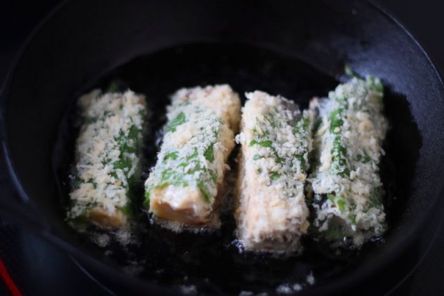 塩サバのチーズパン粉焼き