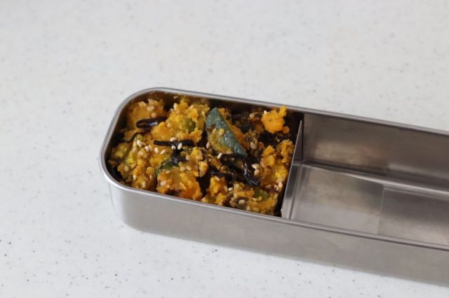 2品弁当の詰め方プロセス