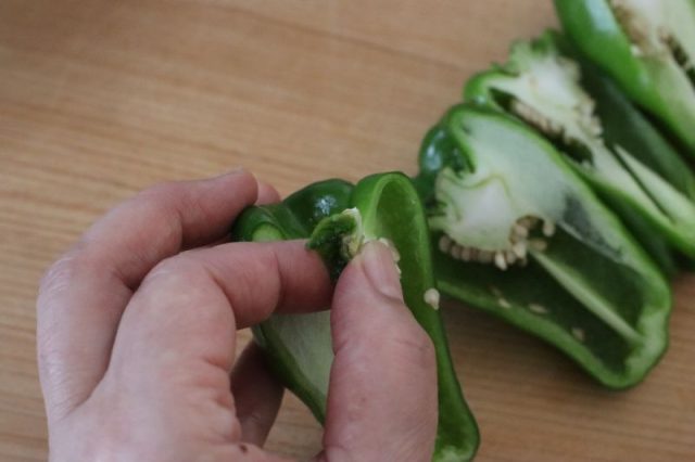 カットしたピーマン