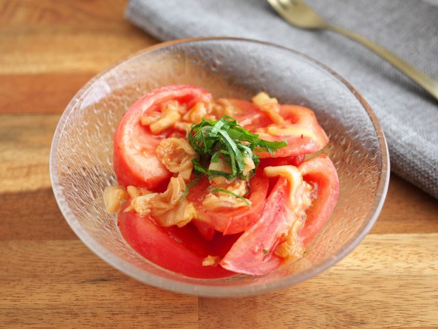 トマトの梅キムチ和え