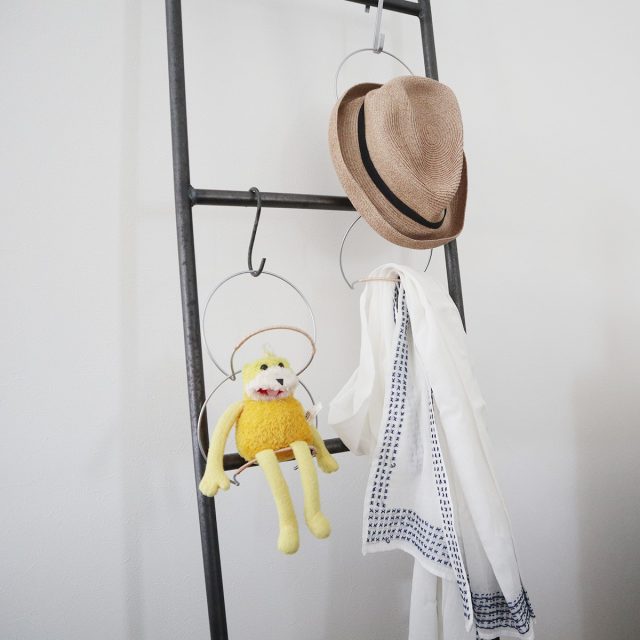 はしごと帽子の収納