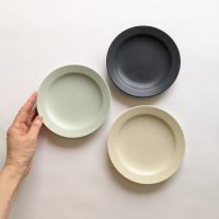 KANEAKI SAKAI POTTERY / 美濃焼 / flat 5plate 16cm【蔵出し品・訳あり】