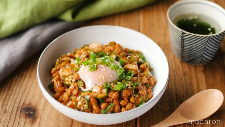【生オクラと納豆のネバネバ丼】生のオクラでパパっと丼。ねばシャキ食感! 【生オクラと納豆のネバネバ丼】生のオクラでパパっと丼。ねばシャキ食感!