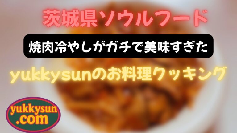 [料理]茨城県ソウルフードの「焼肉冷やし」がガチで美味すぎる！