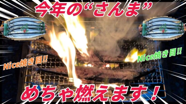 【今年の新物】脂の爆発力で“今年初”のさんまが最強すぎた🐟🔥　～Nice焼き目！！～
