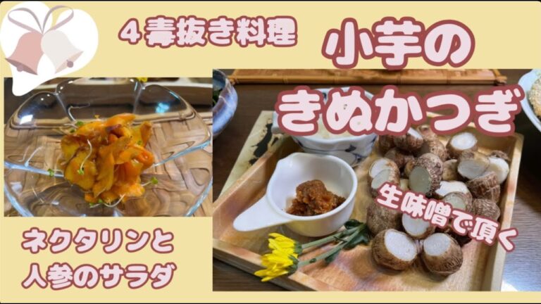 【きぬかつぎ】【人参とネクタリンのサラダ】４毒抜きの副菜