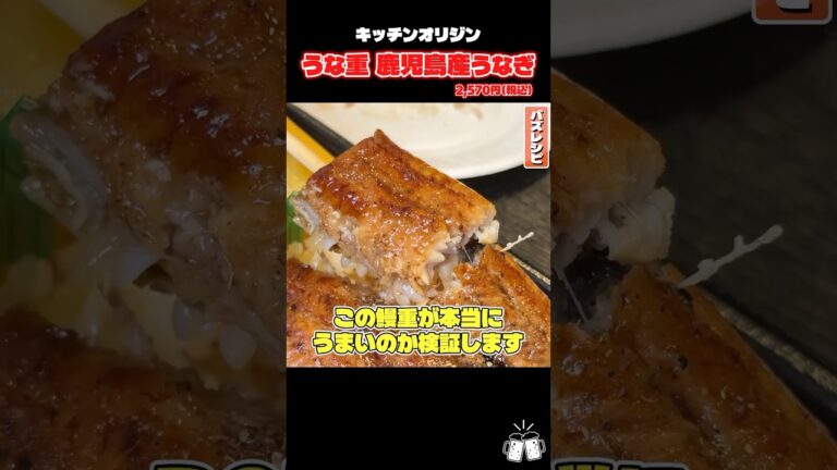 オリジン弁当から出てるめちゃくちゃたけえこの鰻重が本当にうまいのか検証します#shorts #リュウジ #うなぎ #うな重 #オリジン #レビュー