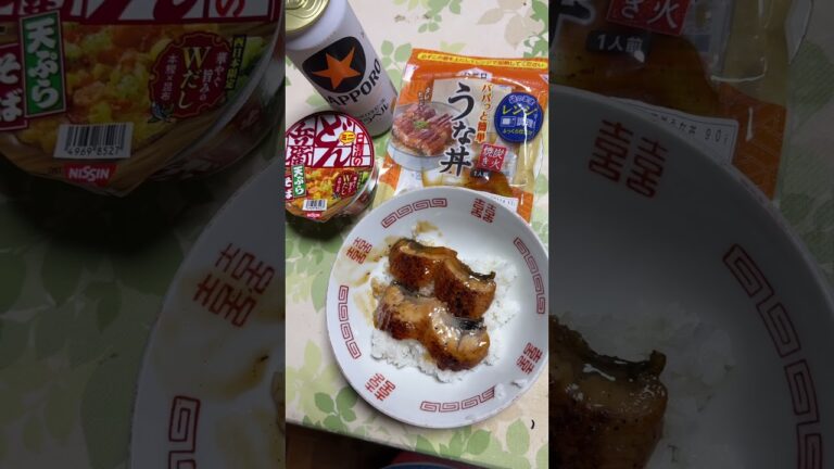 今日の晩御飯は、パパッと簡単うな丼にしました