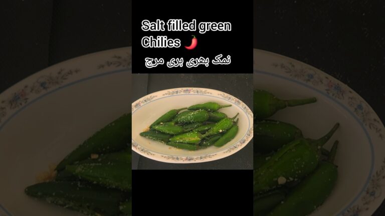 JUST 2 INGREDIENTS-GREEN CHILIES & SALT ✨️/ Hina’s Kitchen. JUST 2 INGREDIENTS-GREEN CHILIES & SALT ✨️/ Hina's Kitchen.