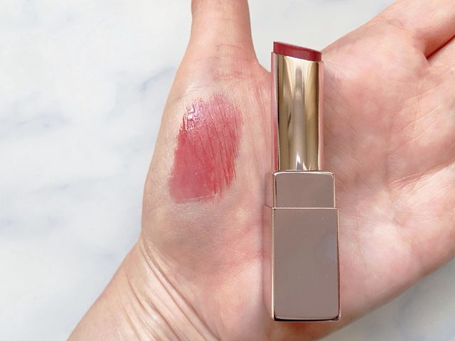 リップを手に塗ったところ