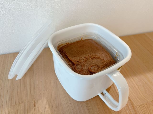 富士ホーロー 角型みそポット