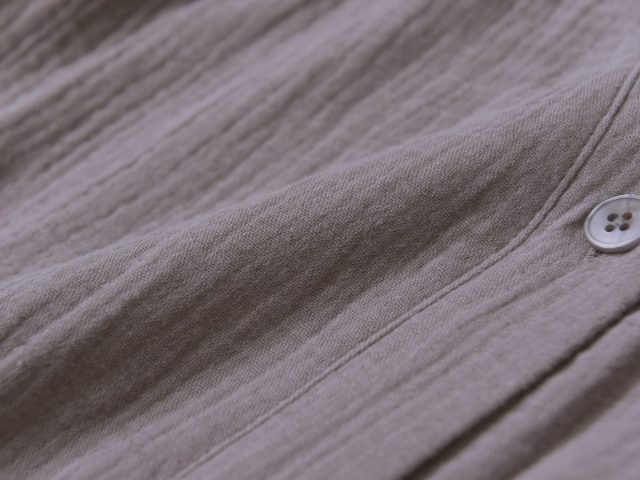 羽織りにもなる 湯上りガーゼバスローブ