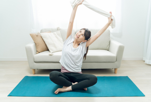 タオル　ストレッチ