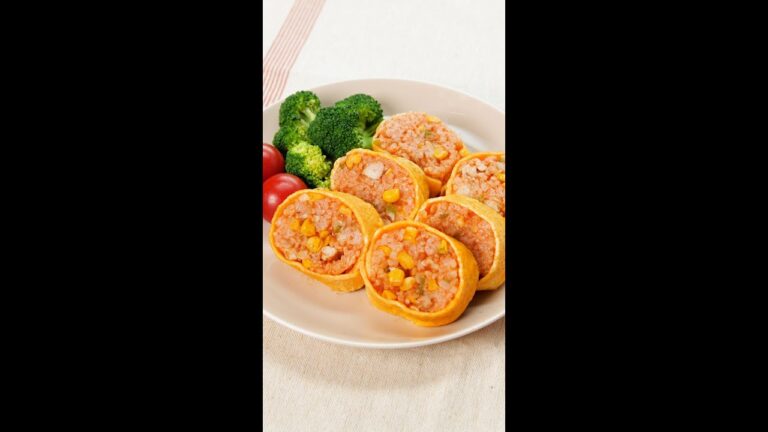 卵焼き器で簡単オムライス♡ くるくる巻けば、かわいくできるよ！ Sponsored by JAグループ（@JAGROUP47）