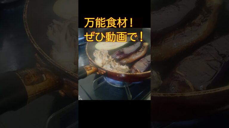 スーパー惣菜より断然うまい！！ナスの浸しです😀食物繊維も多く取れます👍ぜひ動画で！！