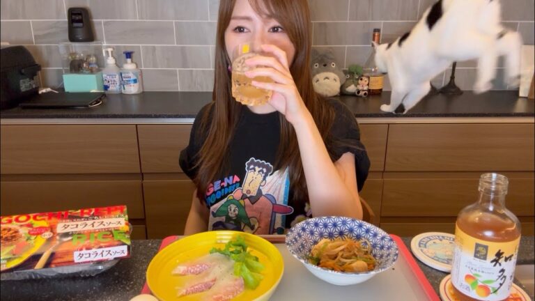 【罪悪感ゼロな晩酌!】知多にごり梅酒とヘルシータコライスで満腹な晩酌🥃🥗 【罪悪感ゼロな晩酌!】知多にごり梅酒とヘルシータコライスで満腹な晩酌🥃🥗