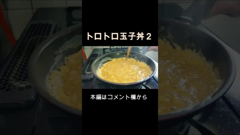 【ズボラ飯】卵だけで作る簡単どんぶり、トロトロ玉子丼2 #shorts 【ズボラ飯】卵だけで作る簡単どんぶり、トロトロ玉子丼2 #shorts