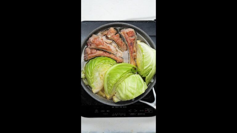 【キャベツがとろ〜り♡フライパンひとつで簡単！】キャベツとスペアリブの煮込み Collaboration With DAIGOも台所 / Pork Rib Stew with Cabbage