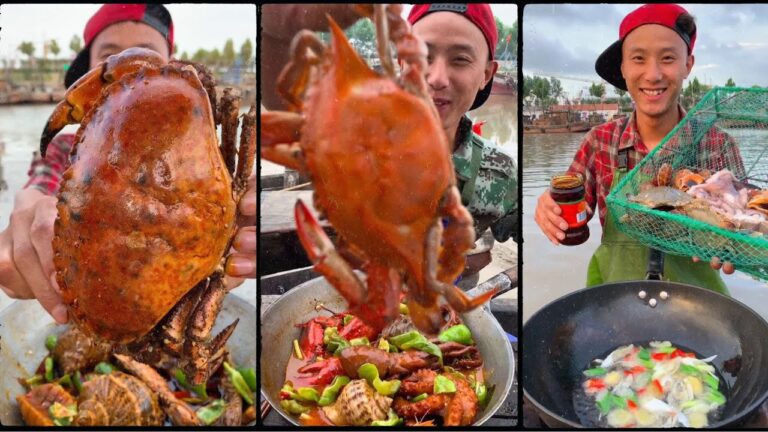 漁師の大港さんはロブスター、ホタテ、巻貝、タコ、タラバガニ、昆布、イカ、タラバガニのロブスターをご飯と一緒に調理しました #eatingfood #seafoodboil #2 漁師の大港さんはロブスター、ホタテ、巻貝、タコ、タラバガニ、昆布、イカ、タラバガニのロブスターをご飯と一緒に調理しました #eatingfood #seafoodboil #2