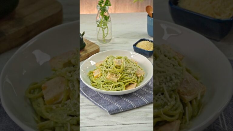 Espagueti de cilantro y poblano