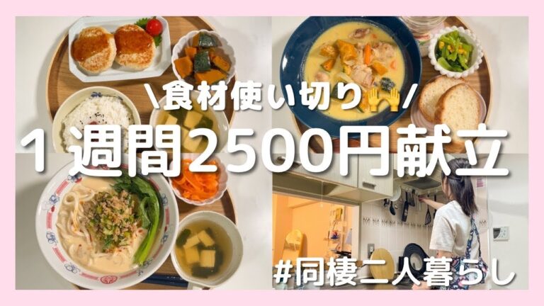 #16 【秋の節約ごはん】2500円で1週間｜買い物リスト＆食材使い切り献立