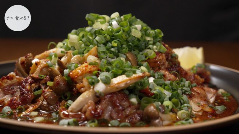 【簡単おつまみ】ピリ辛ポン酢のカリカリ豚こま