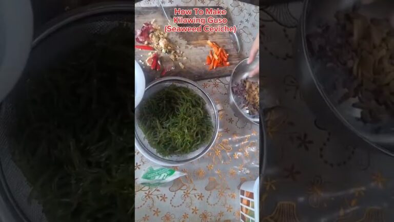 How To Make Kilawing Guso (Seaweed Ceviche) Philippine Style Food #shorts #short How To Make Kilawing Guso (Seaweed Ceviche) Philippine Style Food #shorts #short