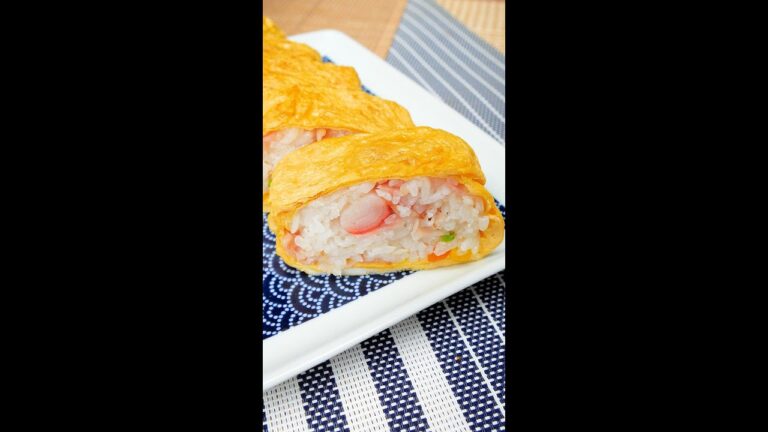 【卵焼き器ひとつで完成!】おかずにもおつまみにも!カニカマ入りロールチャーハンオムライス / Omelette Rice Rolls 【卵焼き器ひとつで完成!】おかずにもおつまみにも!カニカマ入りロールチャーハンオムライス / Omelette Rice Rolls