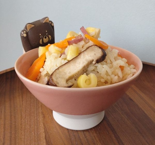 筍とベーコンの洋風炊き込みごはん