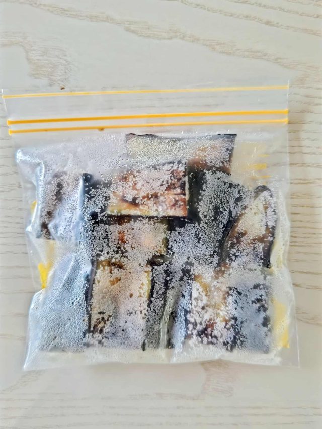 フライパンで作る冷凍ナス 冷凍保存